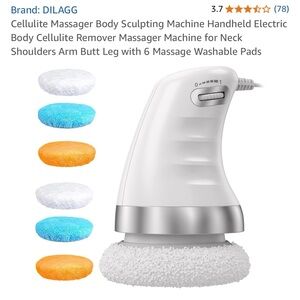 White and Silver Cellulite Massager